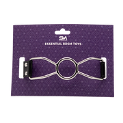 Smart Moves - Ring Gag - Maat S - PU Leer - Zwart-Erotiekvoordeel.nl