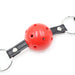 Smart Moves - Ball Gag - Plastic Bal met Ademgaten - Rood/Zwart-Erotiekvoordeel.nl