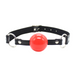 Smart Moves - Ball Gag - Plastic Bal - Bandje PU Leer - Zwart/Rood-Erotiekvoordeel.nl