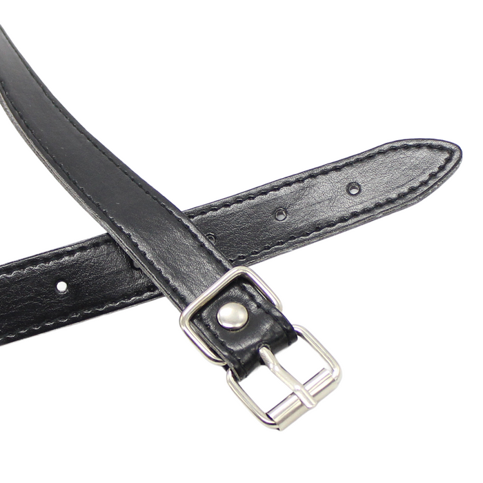 Smart Moves - Ball Gag - Plastic Bal - Bandje PU Leer - Zwart/Rood-Erotiekvoordeel.nl