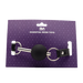 Smart Moves - Luxueuze Ball Gag - Zwart/Zilver-Erotiekvoordeel.nl