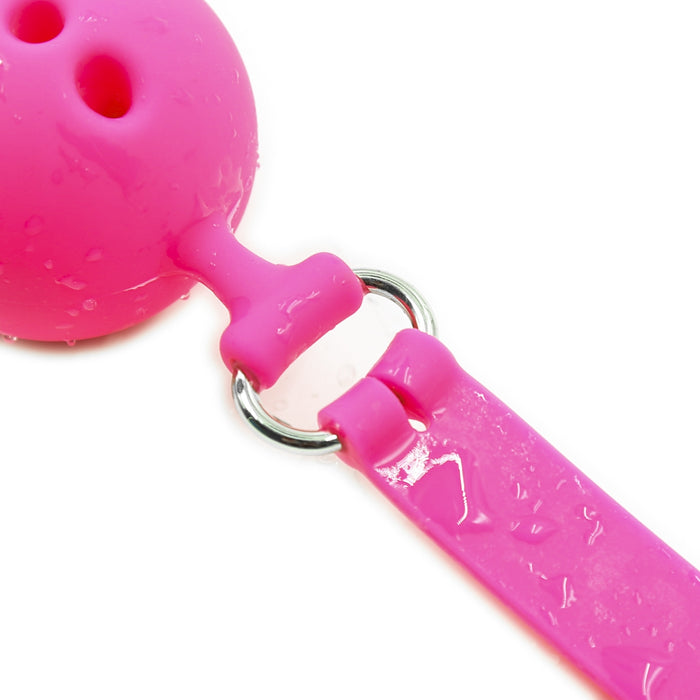 Smart Moves - Silicone Ball Gag - Roze-Erotiekvoordeel.nl