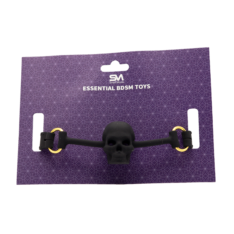 Smart Moves - Gothic Skull Gag - Zwart-Erotiekvoordeel.nl