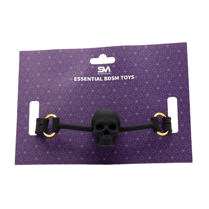 Smart Moves - Gothic Skull Gag - Zwart-Erotiekvoordeel.nl