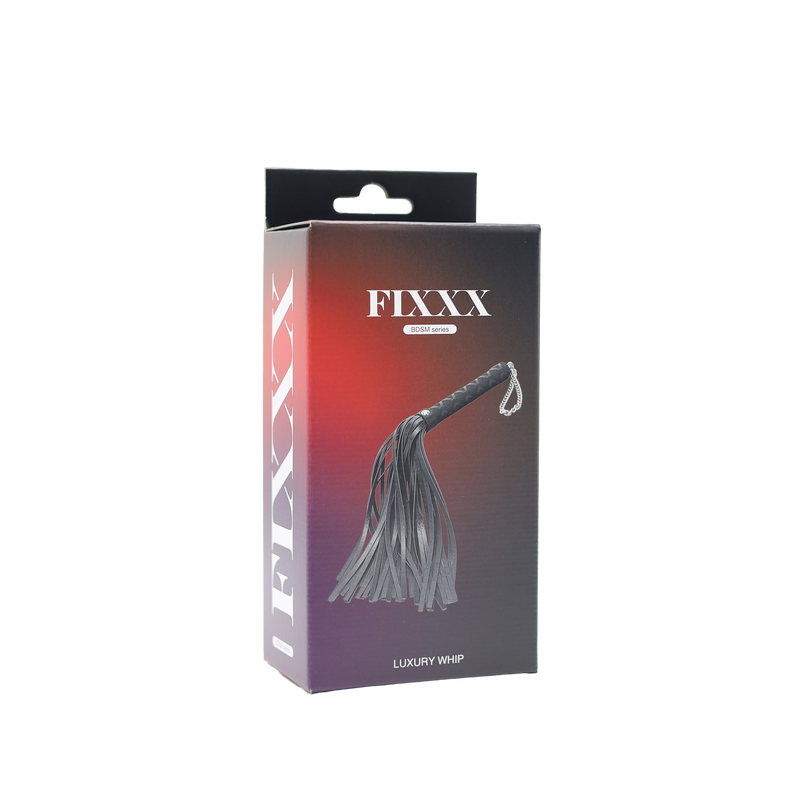 Fixxx - Luxe Flogger - Kunstleer - Zwart-Erotiekvoordeel.nl