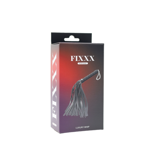 Fixxx - Luxe Flogger - Kunstleer - Zwart-Erotiekvoordeel.nl