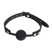 Fixxx - Silicone Ball Gag Zwart-Erotiekvoordeel.nl