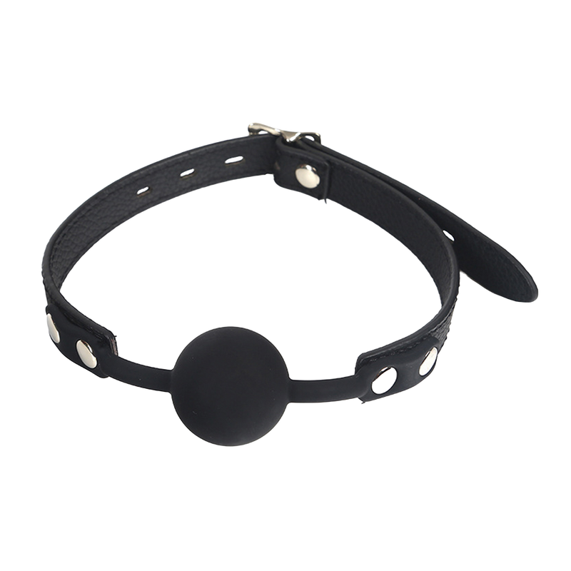 Fixxx - Silicone Ball Gag Zwart-Erotiekvoordeel.nl