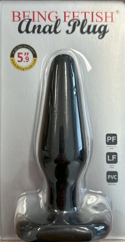 Being Fetish – Anaal Plug – Zwart – 15 x 4 cm-Erotiekvoordeel.nl