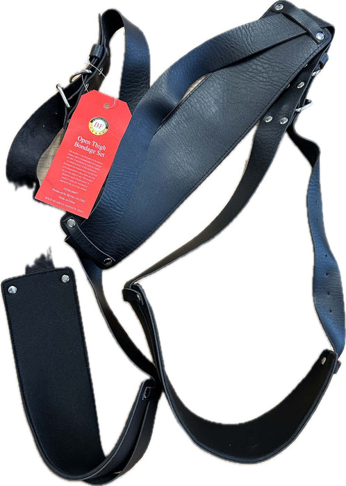 Being Fetish - Opengespreide Benen Bondage Set - Zwart-Erotiekvoordeel.nl