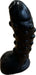 Being Fetish - PVC Dildo met Noppen - 23 cm - Zwart-Erotiekvoordeel.nl