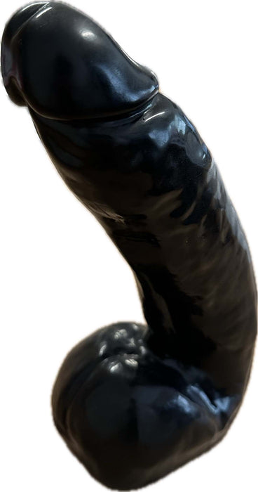 Being Fetish - PVC Dildo - 29 cm - Zwart-Erotiekvoordeel.nl