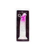 Deep Desire - Transparante Dildo - TPR - 22 cm - Transparant/Roze-Erotiekvoordeel.nl