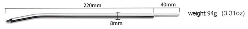 Fixxx - Urethrale Dilator - Lengte 22 cm - Zilver-Erotiekvoordeel.nl