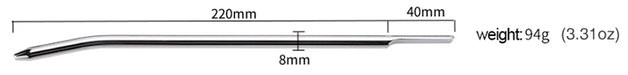 Fixxx - Urethrale Dilator - Lengte 22 cm - Zilver-Erotiekvoordeel.nl