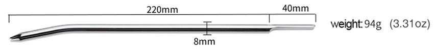 Fixxx - Urethrale Dilator - Lengte 22 cm - Zilver-Erotiekvoordeel.nl