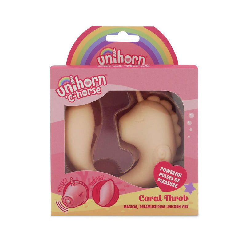 Unihorn C Horse - Coral Throb - Vibratore per punto G e clitoride - Rosa-Erotiekvoordeel.nl