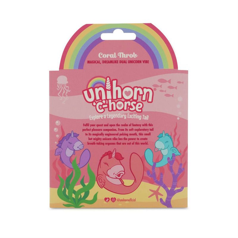 Unihorn C Horse - Coral Throb - Vibratore per punto G e clitoride - Rosa-Erotiekvoordeel.nl