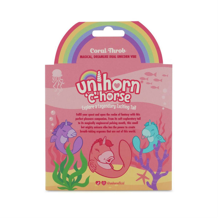 Unihorn - C Horse - Coral Throb - G-spot en Clitoris Vibrator - Roze-Erotiekvoordeel.nl