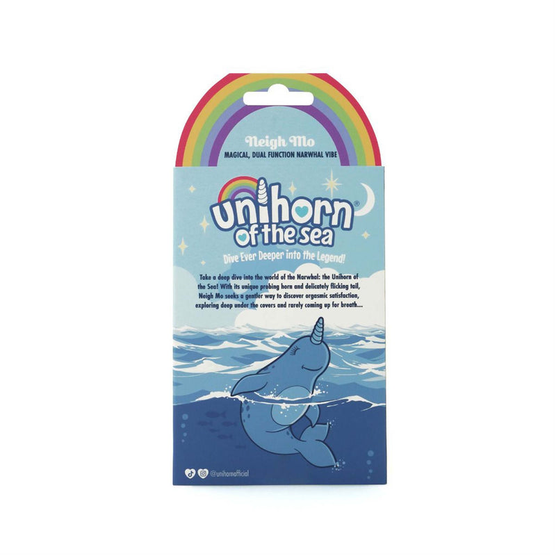 Unihorn of the Sea – Neigh Mo – The Narwal Blue - Mini Vibrator - Blauw-Erotiekvoordeel.nl