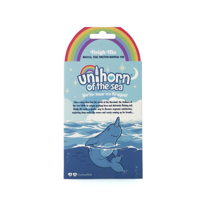 Unihorn of the Sea – Neigh Mo – The Narwal Blue - Mini Vibrator - Blauw-Erotiekvoordeel.nl