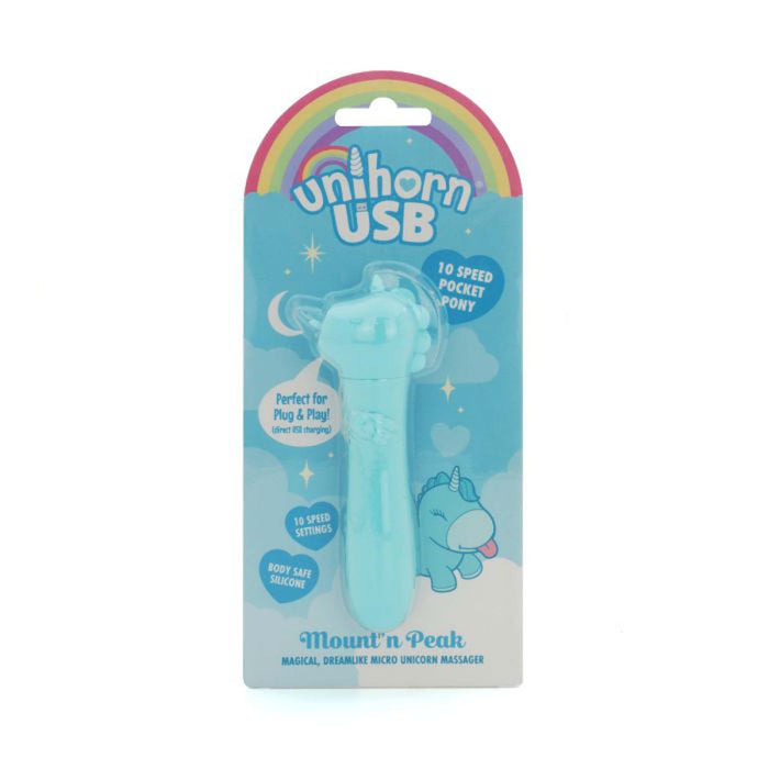 Unihorn Bullet Vibrator - Mount'n Peak - Turquoise-Erotiekvoordeel.nl