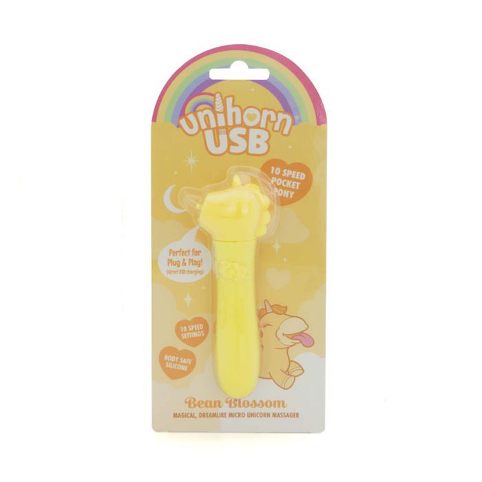 Unihorn Bullet Vibrator - Bean Blossom - Geel-Erotiekvoordeel.nl