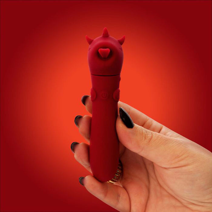Unihorn Bullet Vibrator - Blaze Diablo - Wijnrood-Erotiekvoordeel.nl