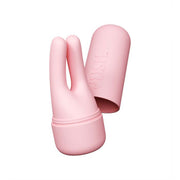 Vush - Pop Swish Dual Tip Vibrator - Met Opbergkoker - Lichtroze-Erotiekvoordeel.nl