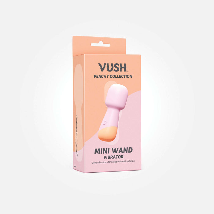 Vush - Peachy - Mini Wand Vibrator - Lichtroze-Erotiekvoordeel.nl