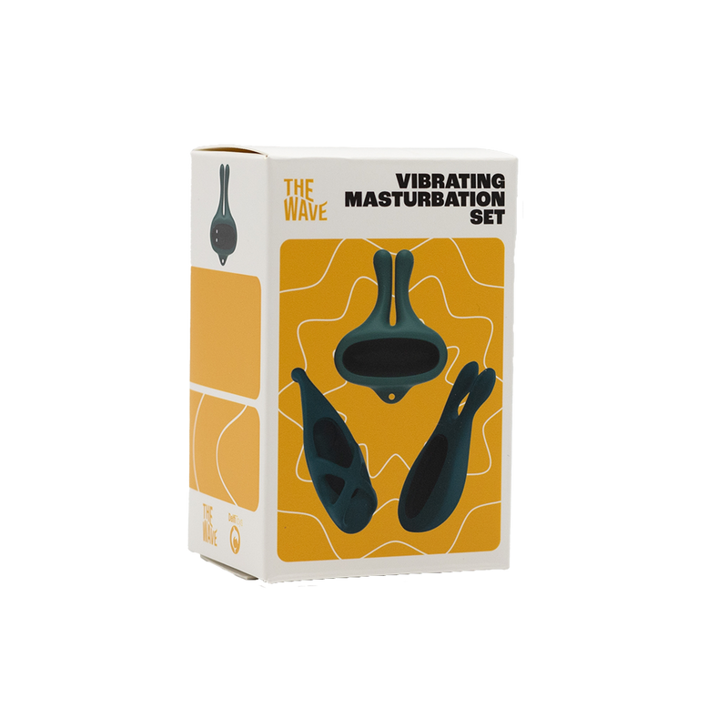 The Wave - Vibrerende Cockringen Set Nr.02 - Groen-Erotiekvoordeel.nl