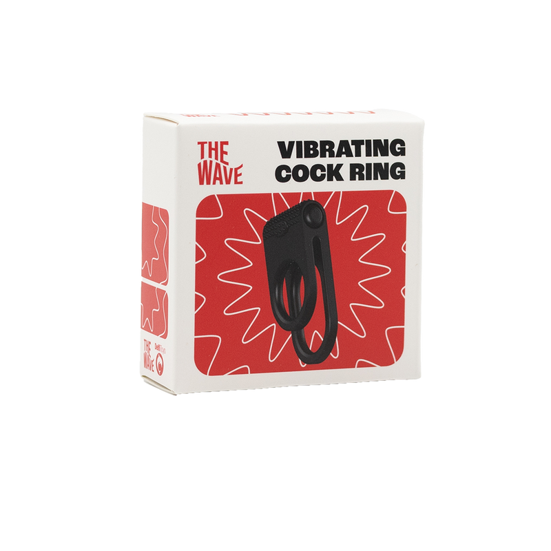 The Wave - Vibrerende Cockring Nr. 6 - Zwart-Erotiekvoordeel.nl