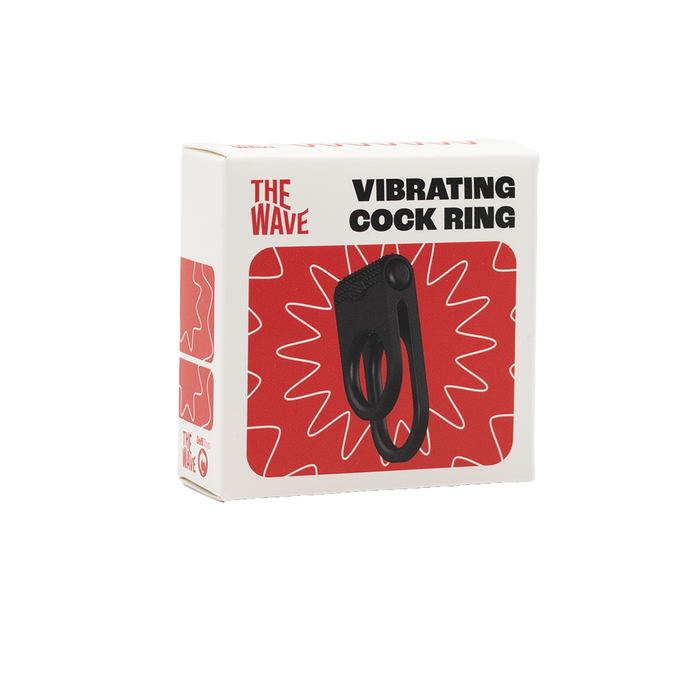 The Wave - Vibrerende Cockring Nr. 6 - Zwart-Erotiekvoordeel.nl