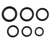 The Wave - Stay Hard - Cockringen Set Nr. 2 - 6 stuks - Zwart-Erotiekvoordeel.nl