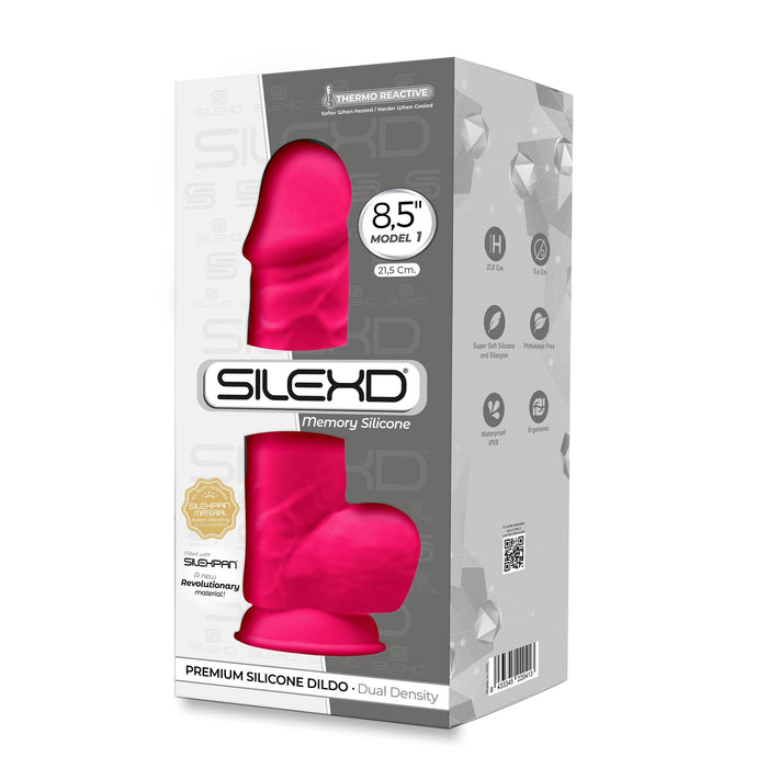 Silex D - Dildo met Zuignap - Model 1 - 21,5 cm - Roze-Erotiekvoordeel.nl