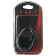 Rouge - Verzwaarde Lederen Cockring - Zwart-Erotiekvoordeel.nl