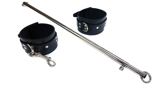 Rouge - Verstelbare Spreidstang met Lederen Boeien-Erotiekvoordeel.nl