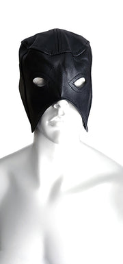 Rouge - Lederen Half Hoofd Masker - Zwart-Erotiekvoordeel.nl