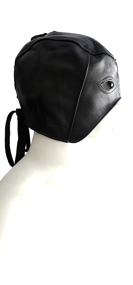 Rouge - Lederen Half Hoofd Masker - Zwart-Erotiekvoordeel.nl