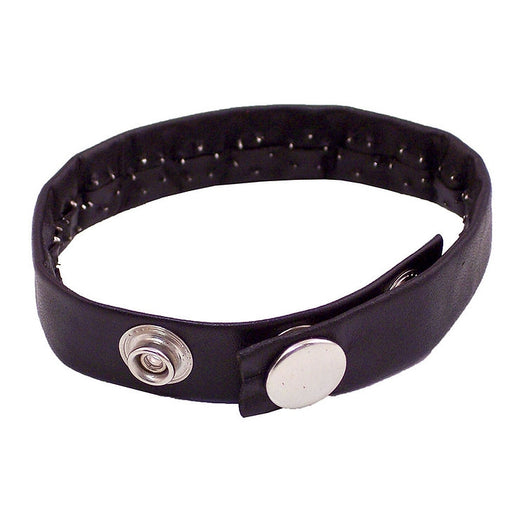 Rouge - Lederen Cockring met Spijkertjes - Zwart-Erotiekvoordeel.nl