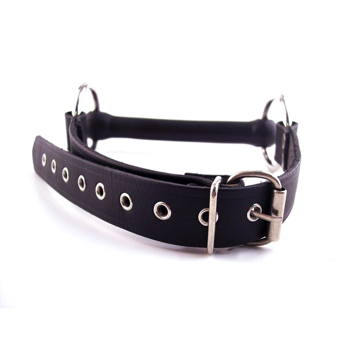 Rouge - Lederen Bit Gag - Zwart-Erotiekvoordeel.nl