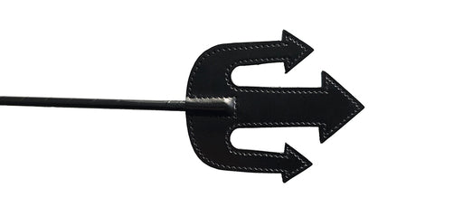 Rouge - Devil Rijzweepje - Leer - Zwart-Erotiekvoordeel.nl