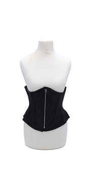 Rouge - Lederen Corset - Maat L-XL - Zwart-Erotiekvoordeel.nl