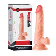Lance's - PVC Dildo met Balzak - 19,6 cm - Lichte Huidskleur-Erotiekvoordeel.nl