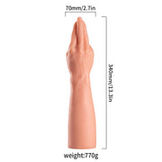 Lance's - PVC-Hand-Dildo - 35,1 cm - Helle Hautfarbe - Erotiekvoordeel.nl