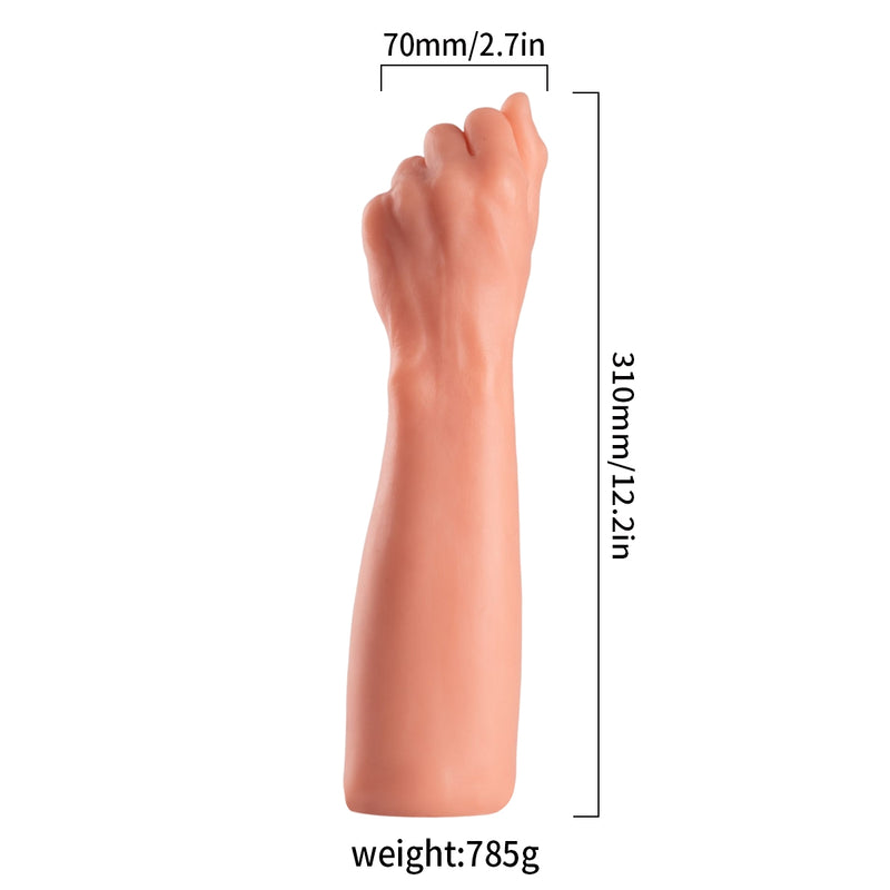 Lance's - PVC Fist Dildo - 31 cm - Lichte Huidskleur-Erotiekvoordeel.nl
