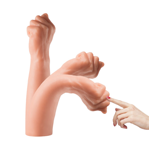 Lance's - PVC Fist Dildo - 31 cm - Lichte Huidskleur-Erotiekvoordeel.nl