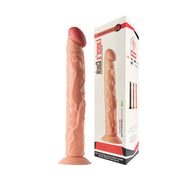 Lance's - PVC Dildo with Suction Cup - 35.1 cm - Light Skin Tone - Erotiekvoordeel.nl