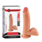 Lance's - PVC Dildo met Zuignap - 17,5 cm - Lichte Huidskleur-Erotiekvoordeel.nl