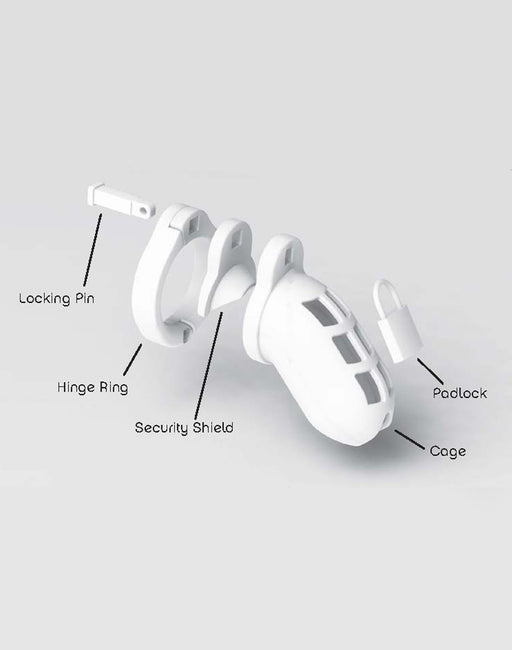 World Cage - Kuisheidskooi BANG KOK (maat L) Met anti-terugtrek schildje - Transparant-Erotiekvoordeel.nl